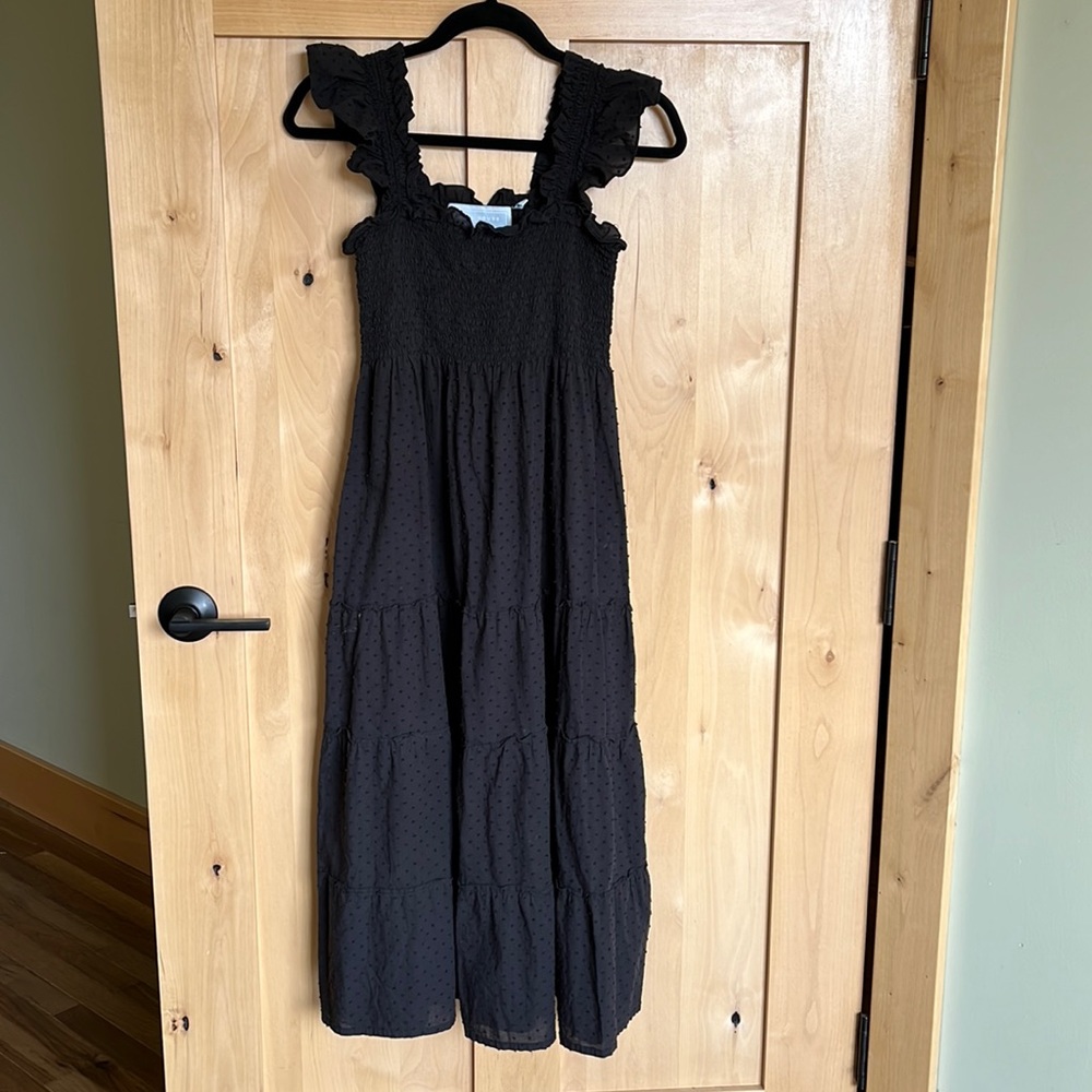 Hill House Black Ruffle Dress - Picture 2 of 4